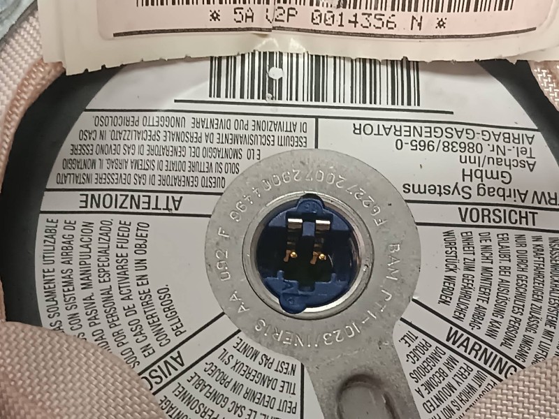 Recambio de airbag delantero izquierdo para peugeot expert kasten referencia OEM IAM 5AVB2P0014356N 140011872D03 