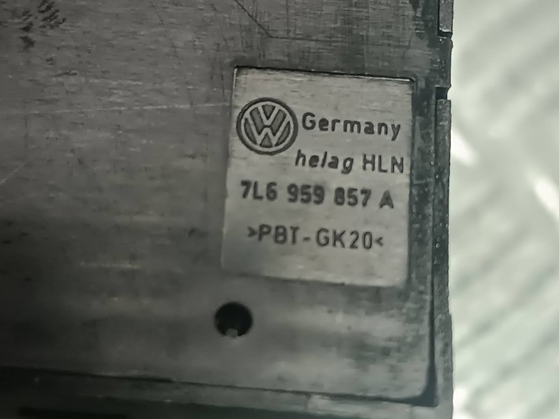 Recambio de mando elevalunas delantero izquierdo para volkswagen touareg (7la) referencia OEM IAM 7L6959857A  CONECTOR 10 PINES