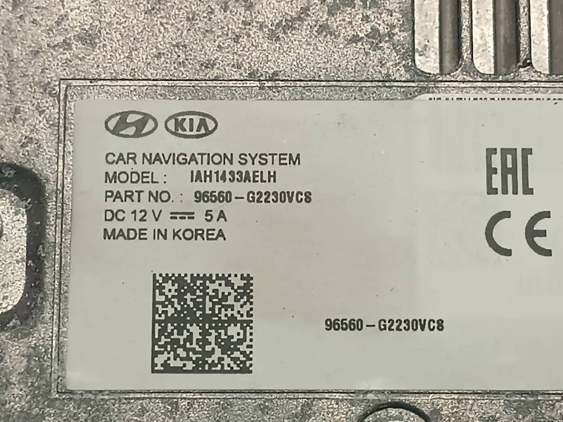 Recambio de sistema audio / radio cd para hyundai ioniq 5 5 referencia OEM IAM 96560G2230VC8 AGL76672501 ACQ90494702