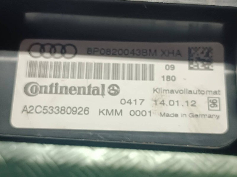 Recambio de mando climatizador para audi a3 (8p) referencia OEM IAM A2C53380926  