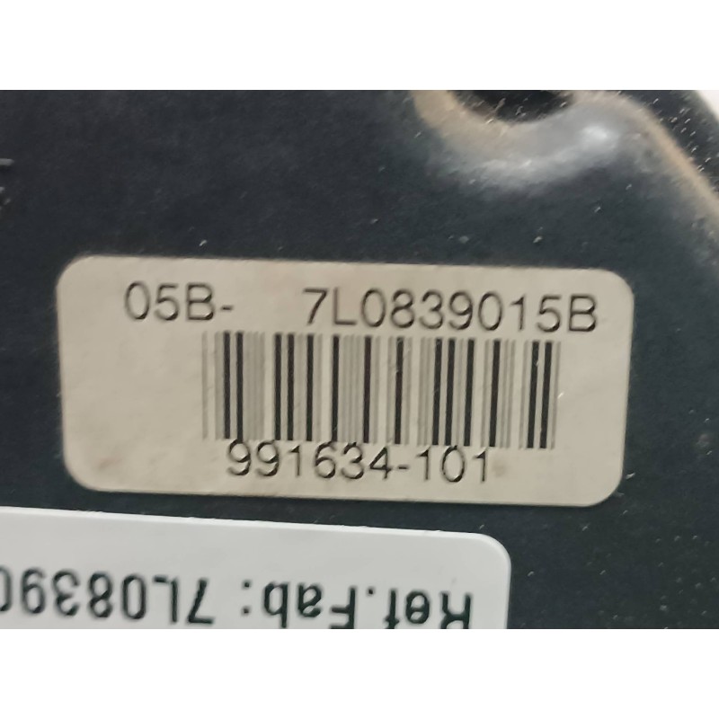 Recambio de cerradura puerta trasera izquierda para volkswagen touareg (7la) referencia OEM IAM 7L0839015B CONECTOR 7 PINES ELEC