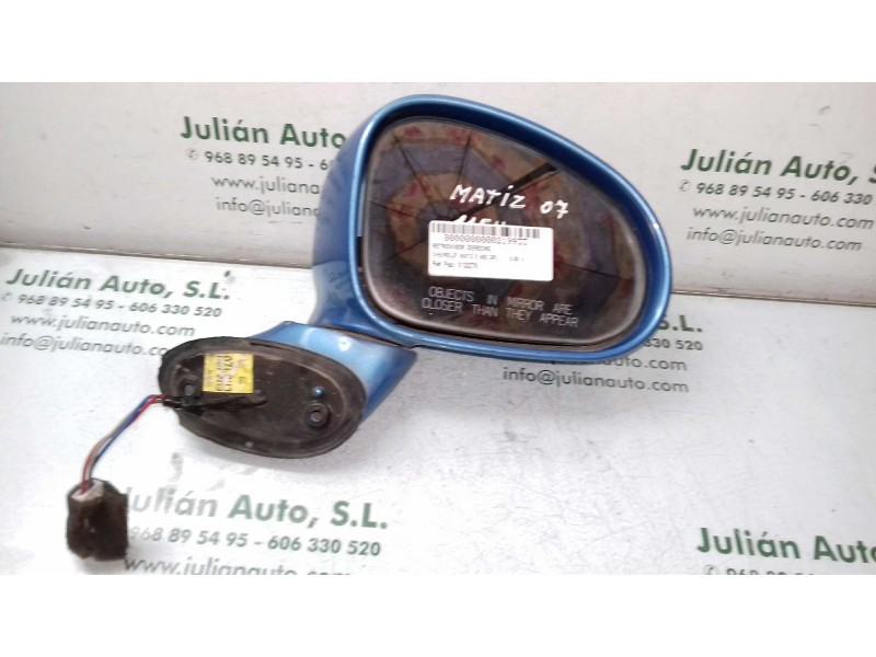 Recambio de retrovisor derecho para chevrolet matiz e abg gpl referencia OEM IAM 012276  ELECTRICO