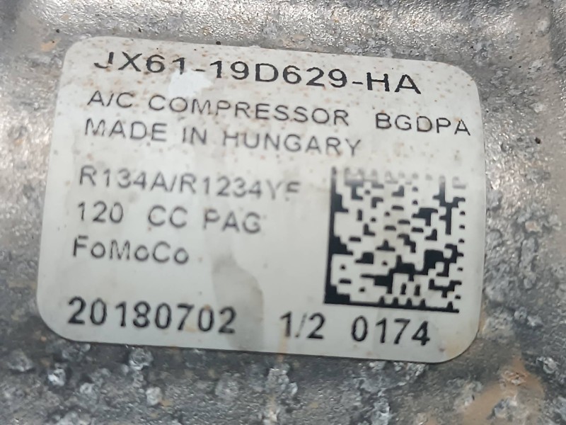 Recambio de compresor aire acondicionado para ford focus referencia OEM IAM JX6119D629HA 20180702 