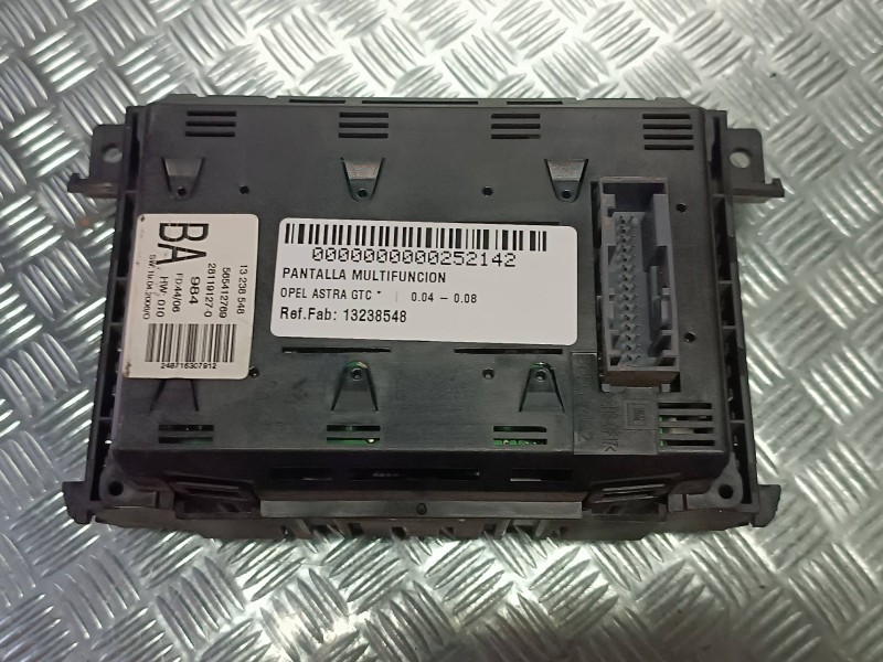 Recambio de pantalla multifuncion para opel astra gtc referencia OEM IAM 13238548 281191270 565412769