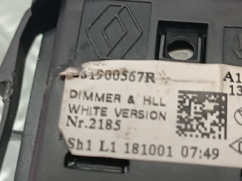 Recambio de mando luces para renault clio iv referencia OEM IAM 251900567R 5 PINES VALEO Recambio de mando luces para renault clio iv referencia OEM IAM 251900567R 5 PINES VALEO