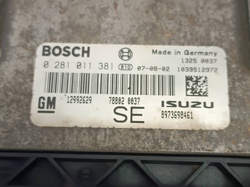 Recambio de centralita motor uce para opel astra gtc referencia OEM IAM 0281011381 8973698461 BOSCH