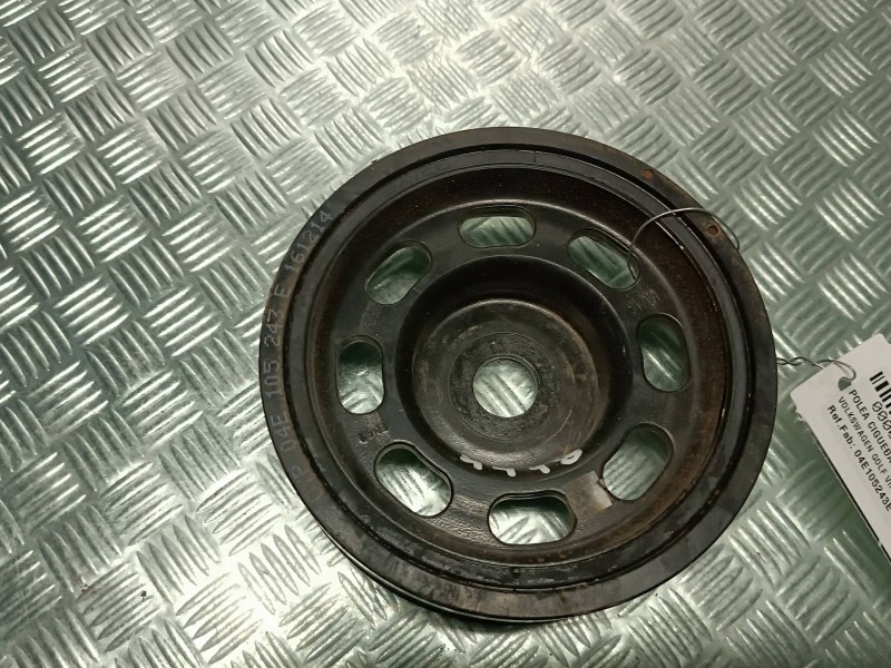 Recambio de polea cigueñal para volkswagen golf vii sportsvan referencia OEM IAM 04E105243E  