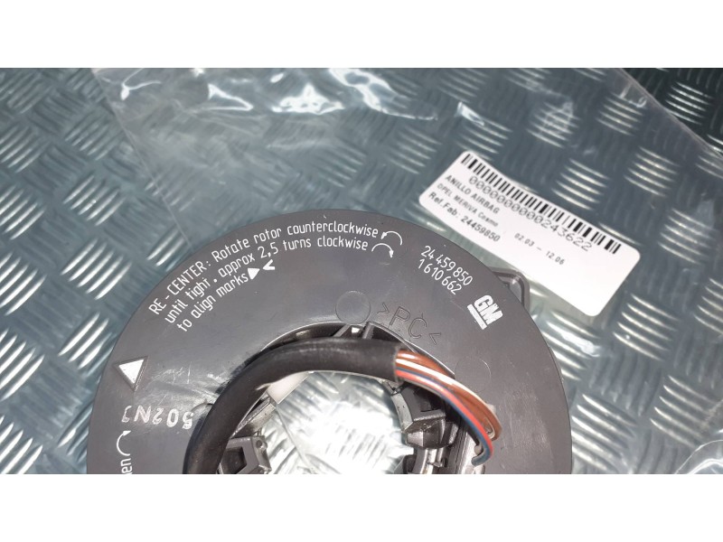 Recambio de anillo airbag para opel meriva cosmo referencia OEM IAM 24459850 1610662 GM