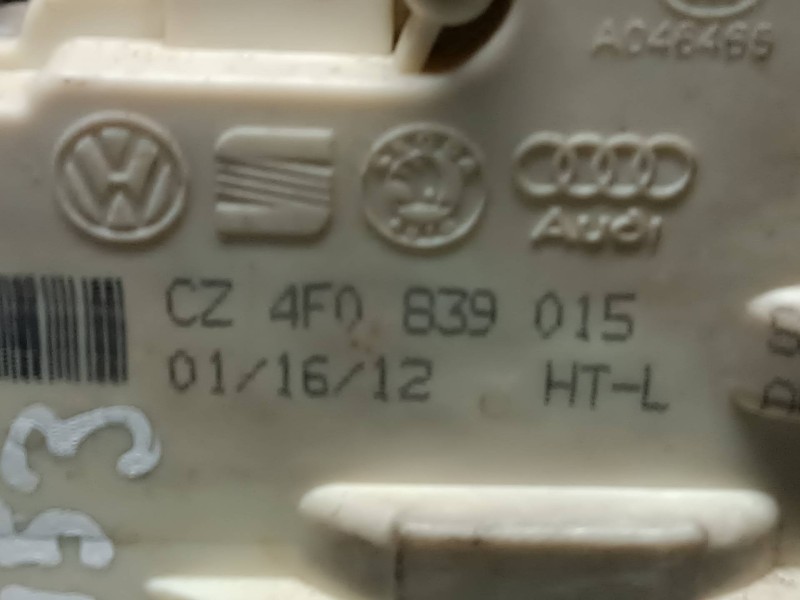 Recambio de cerradura puerta trasera izquierda para audi a3 (8p) referencia OEM IAM 4F0839015 ELECTRICA 7 PINES