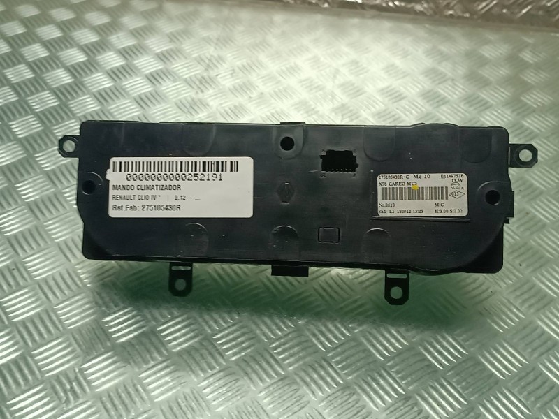 Recambio de mando climatizador para renault clio iv referencia OEM IAM 275105430R E1149752B VALEO Recambio de mando climatizador para renault clio iv referencia OEM IAM 275105430R E1149752B VALEO