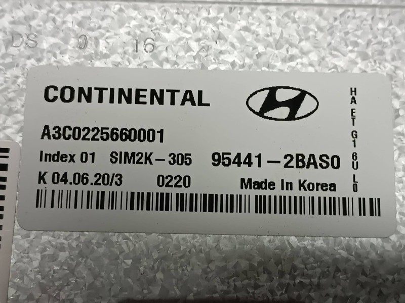 Recambio de centralita motor uce para hyundai ioniq 5 5 referencia OEM IAM 954412BAS0 CONTINENTAL A3C0225660001