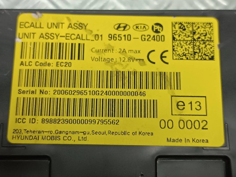 Recambio de modulo electronico para hyundai ioniq 5 5 referencia OEM IAM 96510G2400  