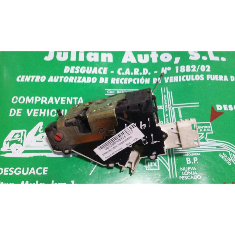 Recambio de cerradura puerta trasera derecha para peugeot 407 st confort referencia OEM IAM  BLANCA 6 PINES