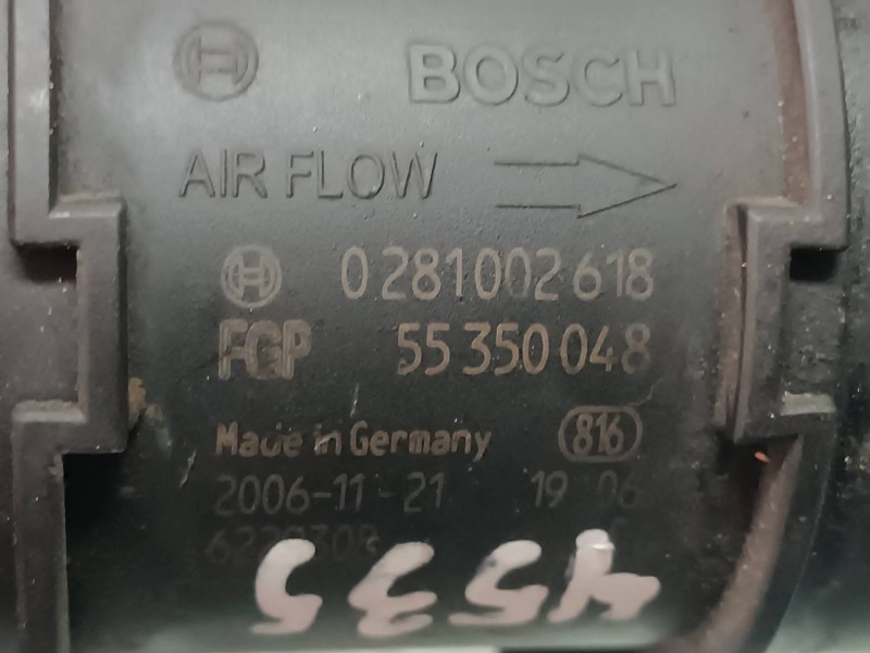 Recambio de caudalimetro para opel astra gtc referencia OEM IAM 0281002618 4 PINES BOSCH