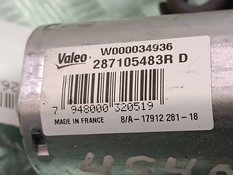 Recambio de motor limpia trasero para renault clio iv referencia OEM IAM 287105483R 3 PINES VALEO Recambio de motor limpia trasero para renault clio iv referencia OEM IAM 287105483R 3 PINES VALEO