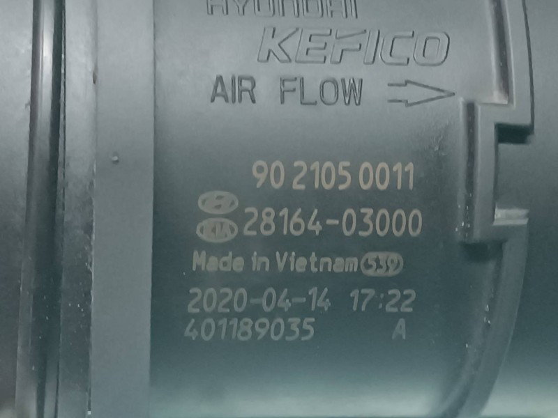 Recambio de caudalimetro para hyundai ioniq 5 5 referencia OEM IAM 2816403000 KEFICO 5 PINES