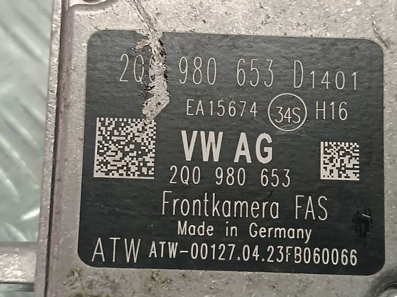 Recambio de camara vision frontal para seat arona referencia OEM IAM 2Q0980653D  12 PINES