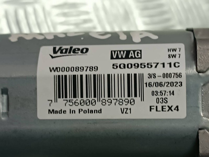 Recambio de motor limpia trasero para seat arona referencia OEM IAM 5G0955711C A40109384 4 PINES