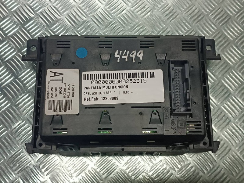 Recambio de pantalla multifuncion para opel astra h ber. referencia OEM IAM 13208089 565412769 32 PINES