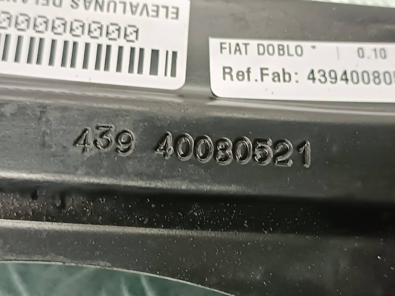 Recambio de elevalunas delantero derecho para fiat doblo referencia OEM IAM 43940080521 6 PINES 1060766