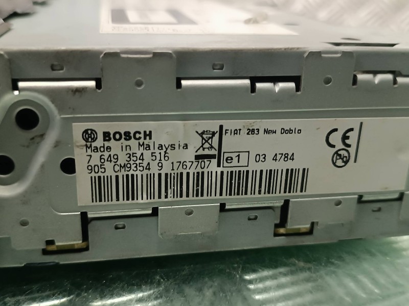 Recambio de sistema audio / radio cd para fiat doblo referencia OEM IAM 7649354516  7355124860