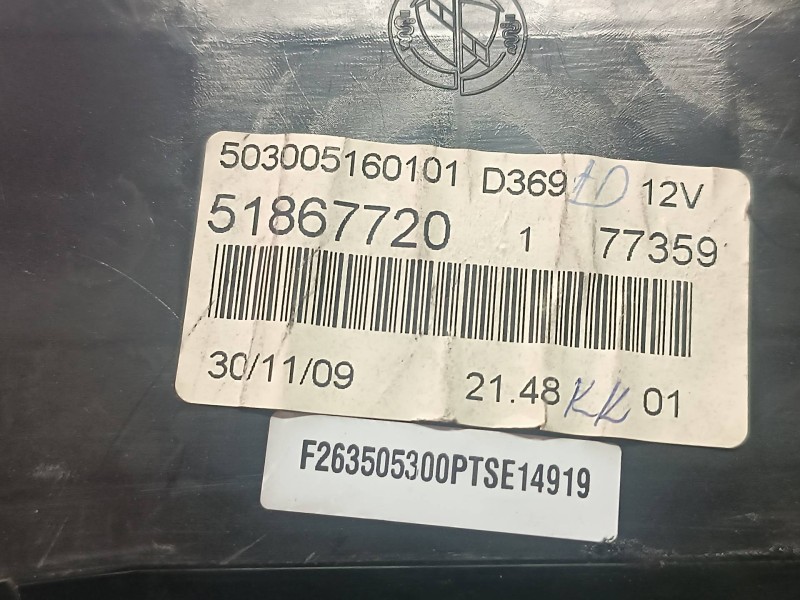 Recambio de cuadro instrumentos para fiat doblo referencia OEM IAM 51867720  503005160101