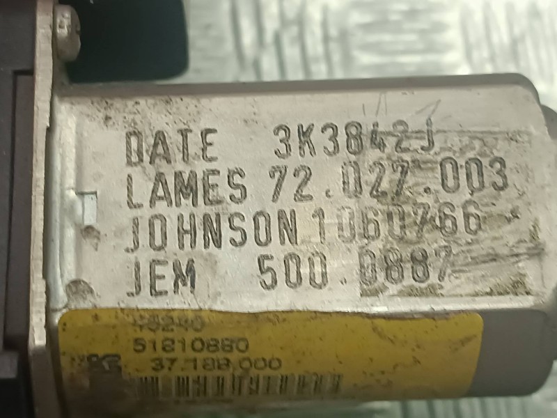 Recambio de elevalunas delantero izquierdo para fiat doblo referencia OEM IAM 51810880 6 PINES 34940080521