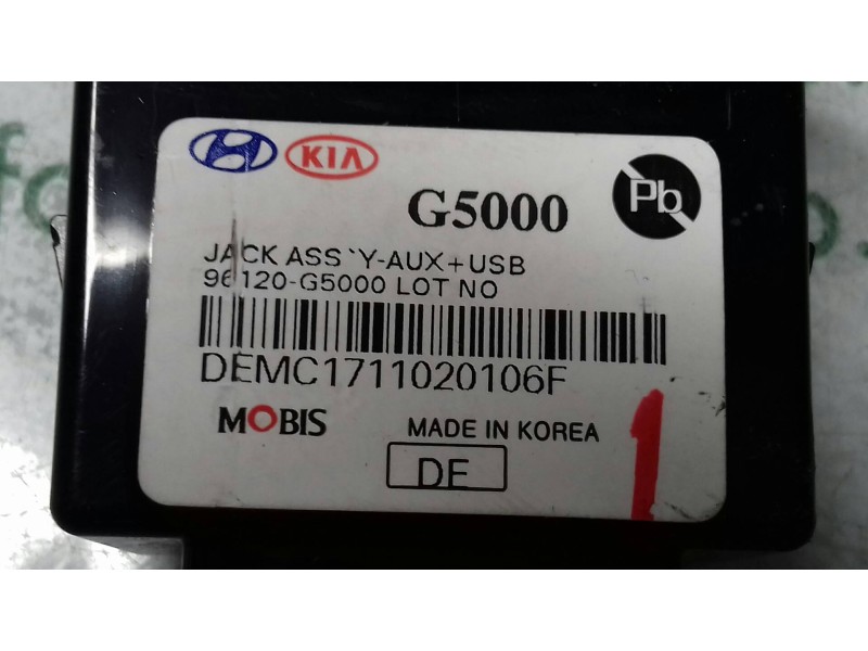 Recambio de interruptor para kia niro business referencia OEM IAM 96120G5000 G5000 AUX - USB