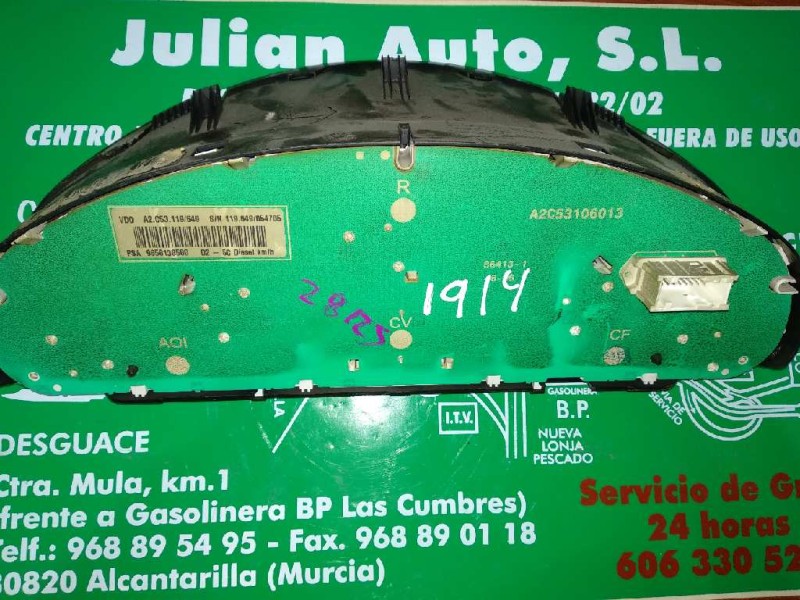 Recambio de cuadro instrumentos para peugeot 407 st confort referencia OEM IAM 9658138580 PSA VDO