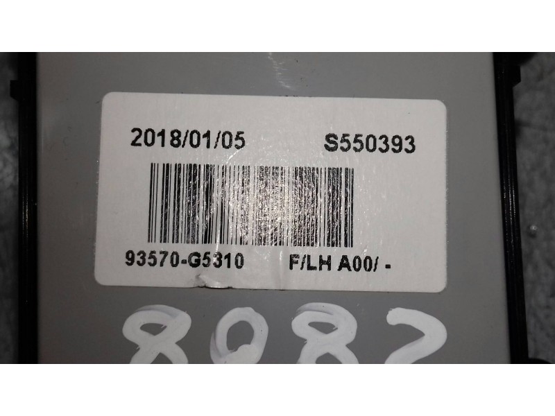 Recambio de mando elevalunas delantero izquierdo para kia niro business referencia OEM IAM 93570G5310 4C749A1201 4C74801000