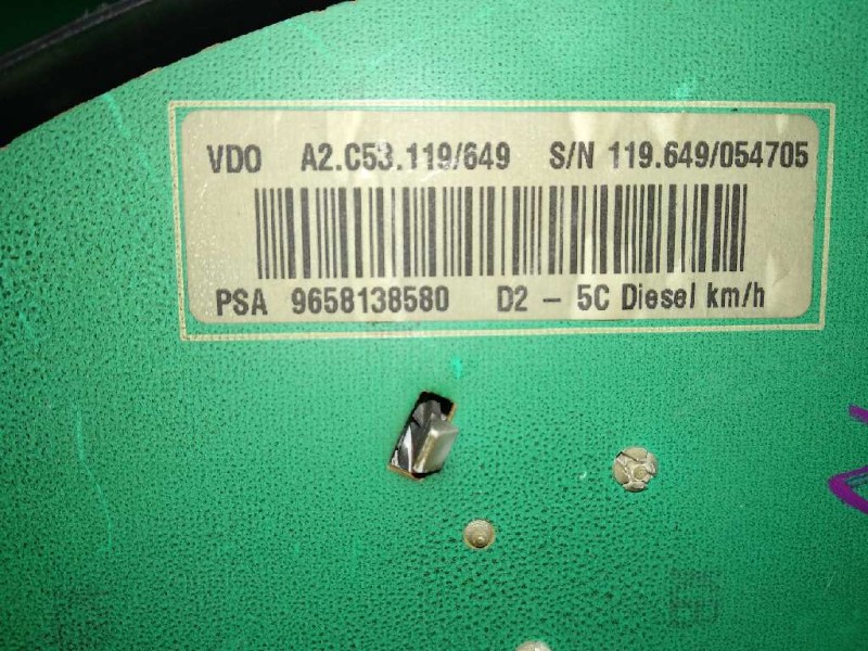 Recambio de cuadro instrumentos para peugeot 407 st confort referencia OEM IAM 9658138580 PSA VDO