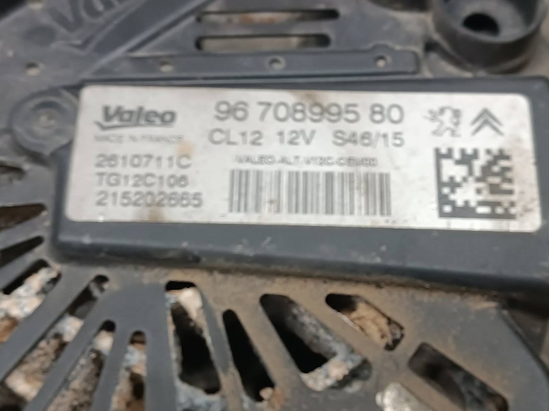 Recambio de alternador para citroen c4 picasso referencia OEM IAM 9670899580  VALEO