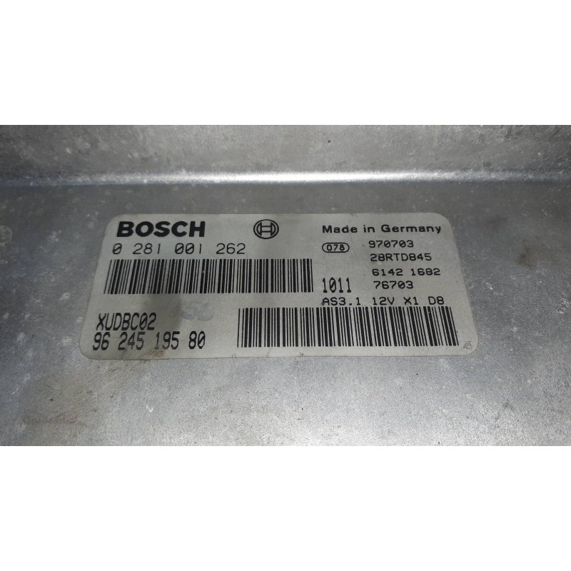 Recambio de centralita motor uce para peugeot 406 berlina (s1/s2) srdt referencia OEM IAM 0281001262 9624519580 BOSCH
