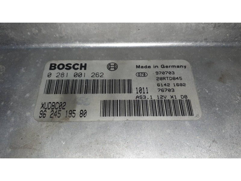 Recambio de centralita motor uce para peugeot 406 berlina (s1/s2) srdt referencia OEM IAM 0281001262 9624519580 BOSCH