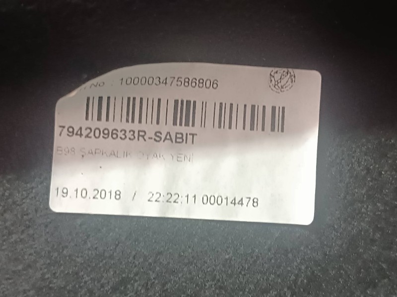 Recambio de bandeja trasera para renault clio iv referencia OEM IAM 794209633R  