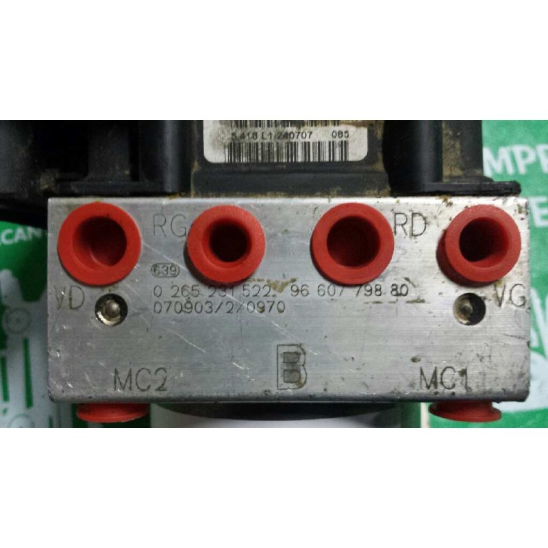 Recambio de abs para citroen xsara picasso 1.6 hdi 90 exclusive referencia OEM IAM 0265231522 9660779880 0265800415