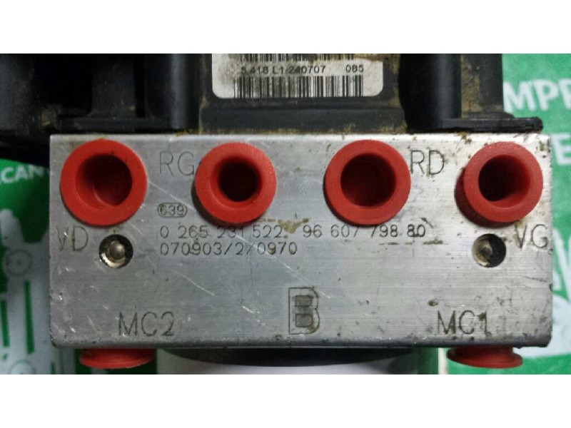 Recambio de abs para citroen xsara picasso 1.6 hdi 90 exclusive referencia OEM IAM 0265231522 9660779880 0265800415