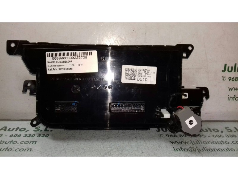 Recambio de mando climatizador para kia niro business referencia OEM IAM 97250G5540 97250G5XXX D54C