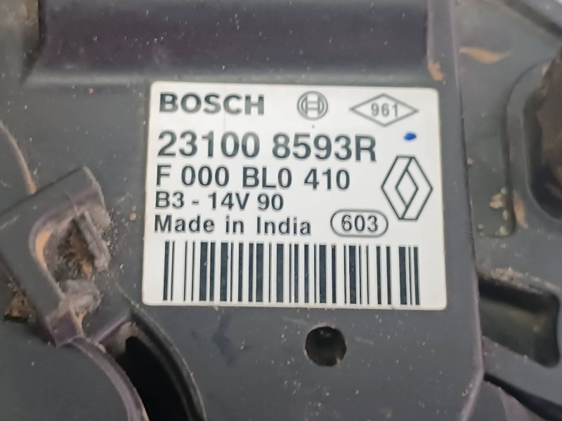Recambio de alternador para renault clio iv referencia OEM IAM 231008593R BOSCH V90