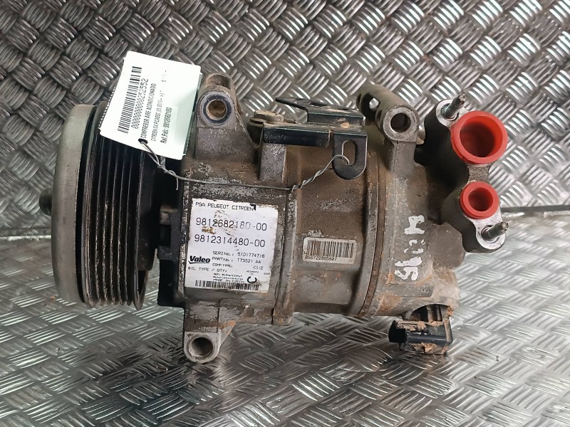 Recambio de compresor aire acondicionado para citroen c4 picasso referencia OEM IAM 9812682180 2 PINES VALEO