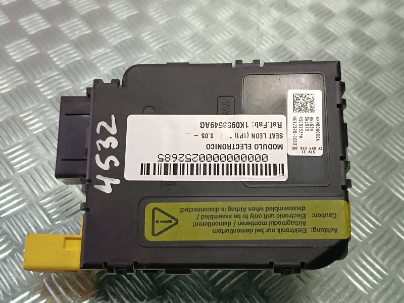 Recambio de modulo electronico para seat leon (1p1) referencia OEM IAM 1K0953549AG 4 PINES COLUMNA DIRECCION