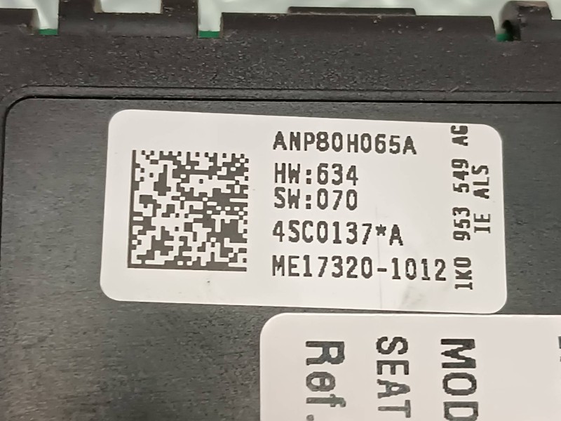 Recambio de modulo electronico para seat leon (1p1) referencia OEM IAM 1K0953549AG 4 PINES COLUMNA DIRECCION