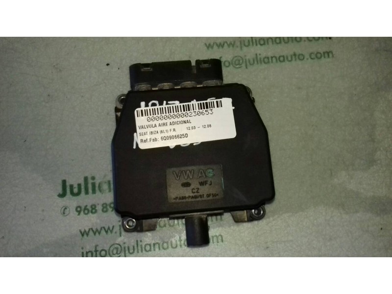 Recambio de valvula aire adicional para seat ibiza (6l1) f.r. referencia OEM IAM 6Q0906625D 400434D 