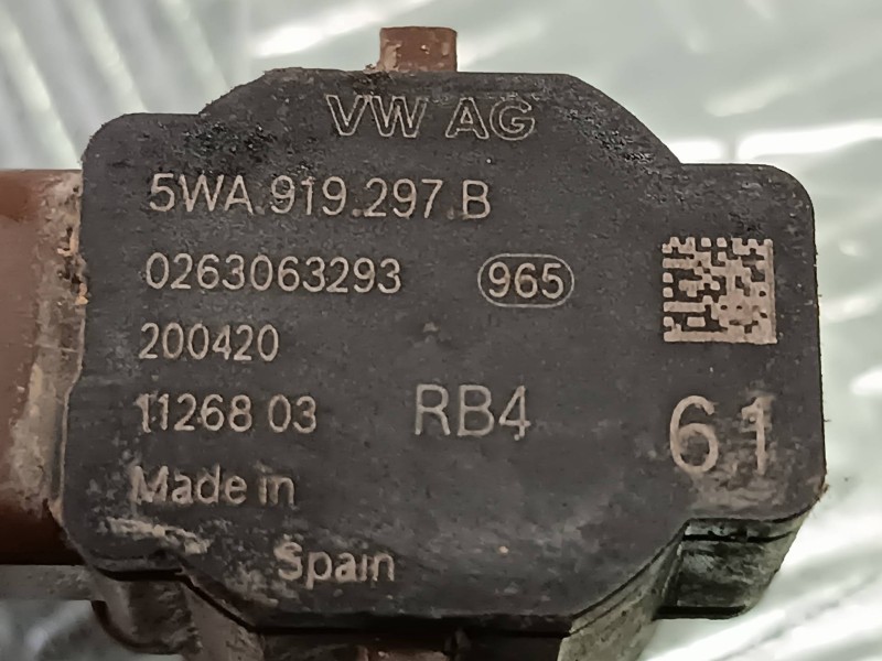 Recambio de sensor aparcamiento delantero para seat leon (kl1) referencia OEM IAM 5WA919275  3 PINES