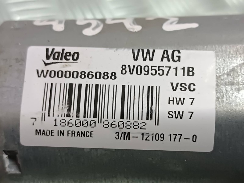 Recambio de motor limpia trasero para seat leon (kl1) referencia OEM IAM 8V0955711B VALEO 4 PINES