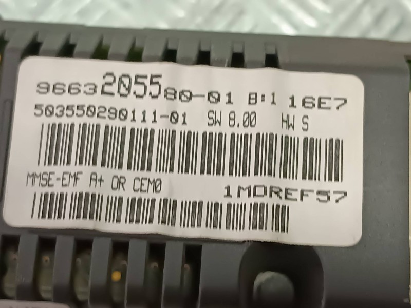 Recambio de pantalla multifuncion para peugeot 207 referencia OEM IAM 9663205500  