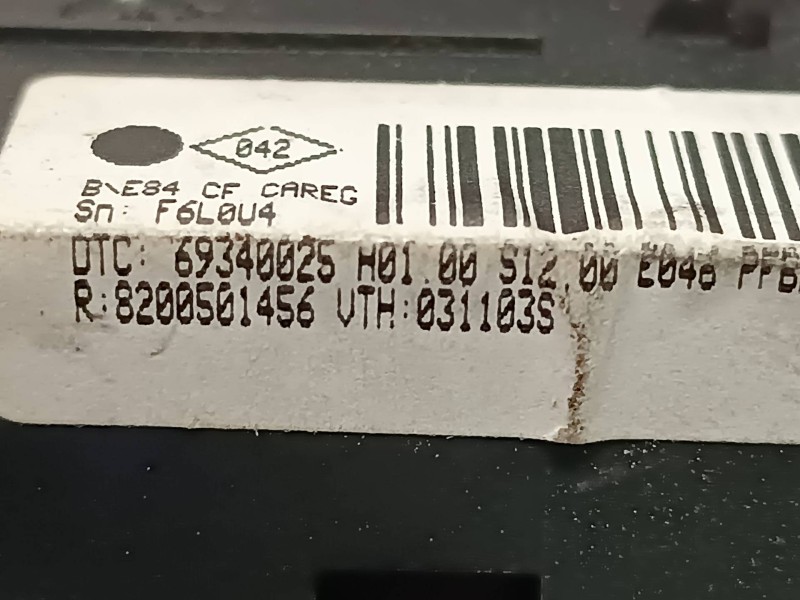 Recambio de mando climatizador para renault megane ii coupe/cabrio referencia OEM IAM 8200501456  VALEO