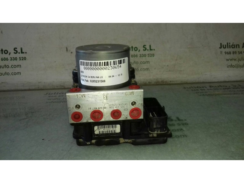 Recambio de abs para citroen c4 berlina lx referencia OEM IAM 0265231508 9661886780 0265800406