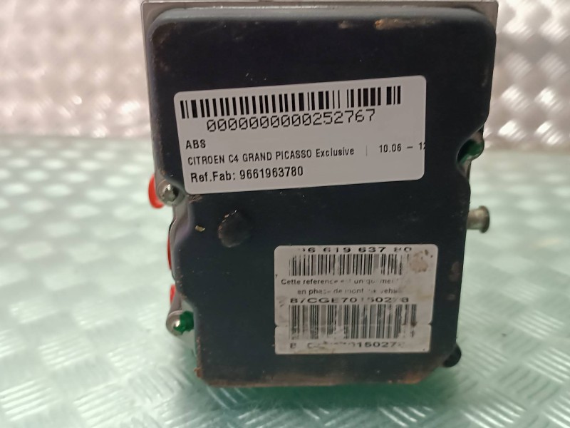 Recambio de abs para citroen c4 grand picasso exclusive referencia OEM IAM 9661963780 9660934580 0265235010