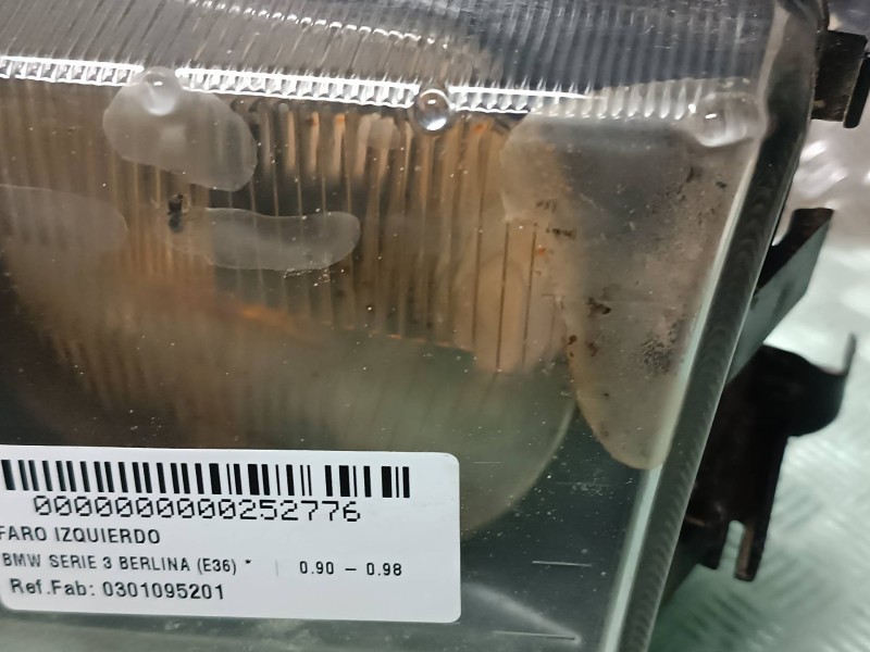 Recambio de faro izquierdo para bmw serie 3 berlina (e36) referencia OEM IAM 0301095201 631283634979 BOSCH